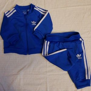Baby unisex blue Adidas outfit